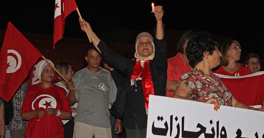 Candlelight Protest in Tunis