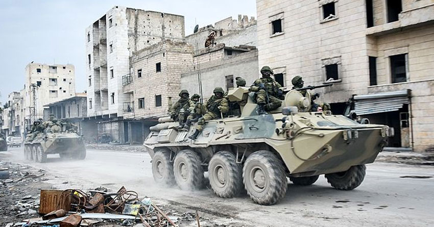 Russische Soldaten im Dezember 2016 in Aleppo